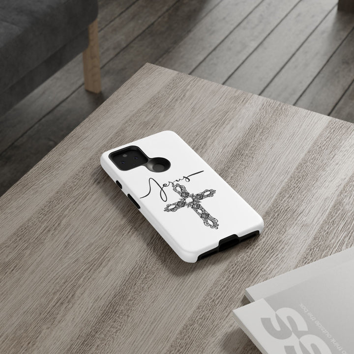 Stylish Tough Case with Jesus Design - Faith-Inspired Phone Cover, Christian Gift, Custom Phone Accessory, Unique Cell Phone Case
