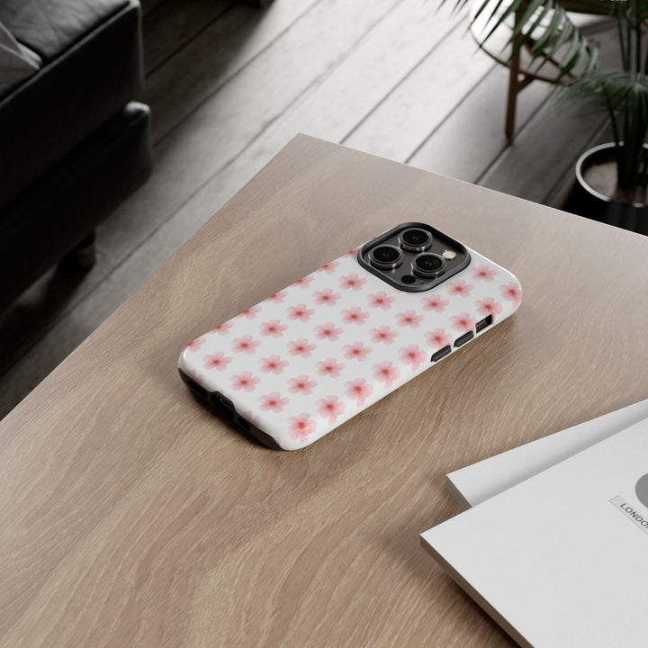 Cherry Blossom Tough Phone Case - Floral Design for Spring & Summer