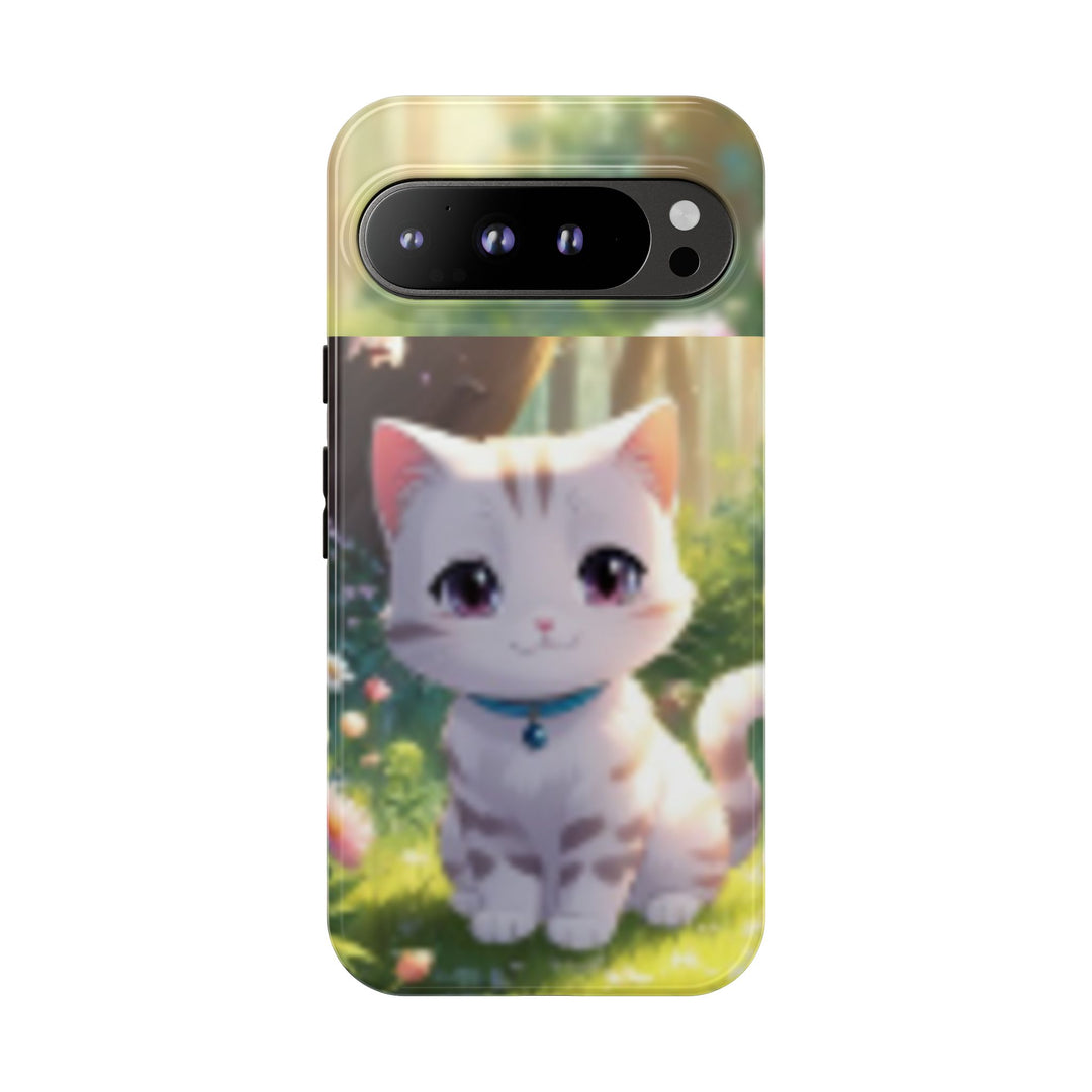 Cute Ai Cat Phone Case - Tough Protection with Floral Design for Cat Lovers