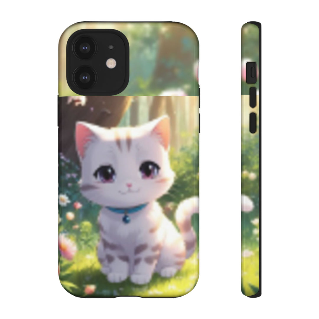 Cute Ai Cat Phone Case - Tough Protection with Floral Design for Cat Lovers