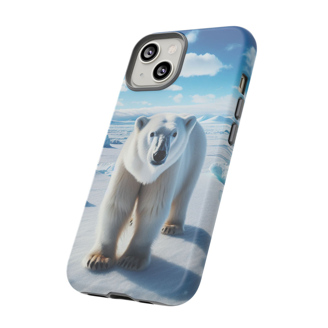 Polar Bear Tough Phone Case - Durable Protector with Arctic Design