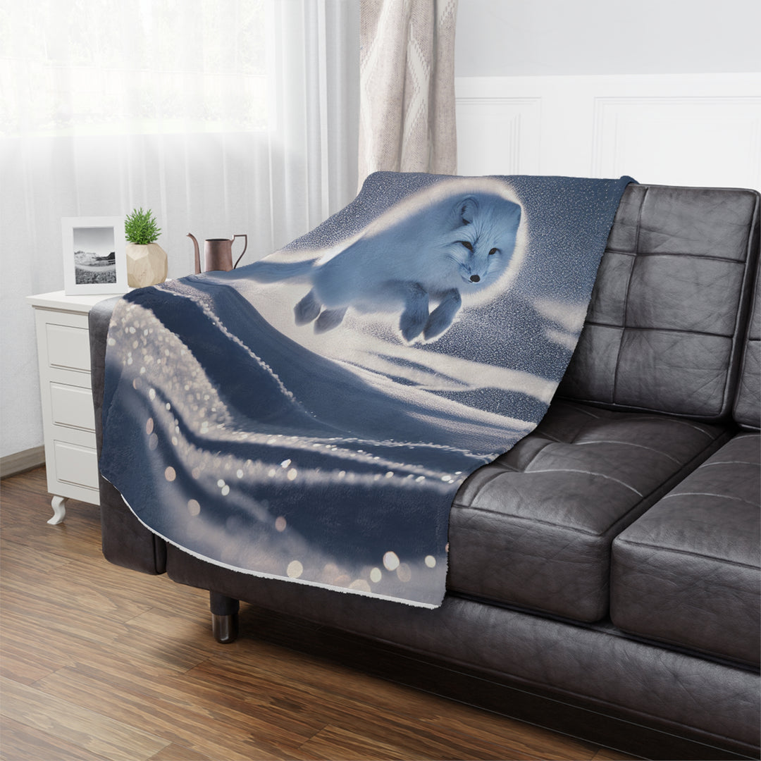 Arctic Fox Minky Blanket - Cozy and Soft Throw for Winter Nights