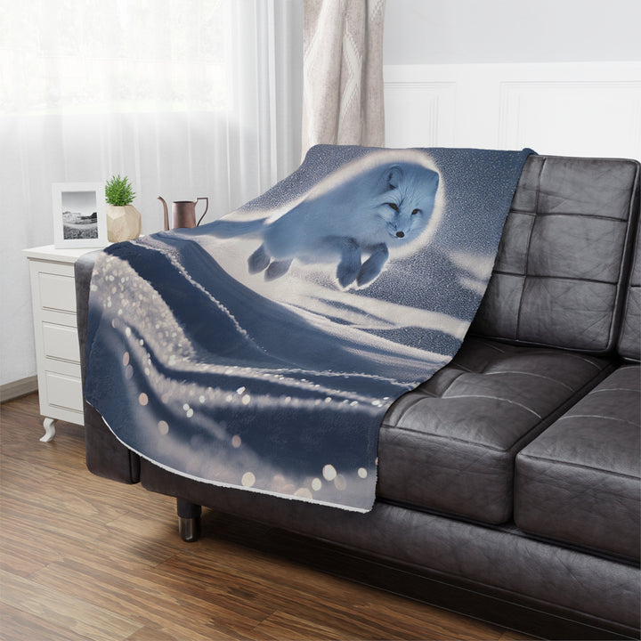 Arctic Fox Minky Blanket - Cozy and Soft Throw for Winter Nights