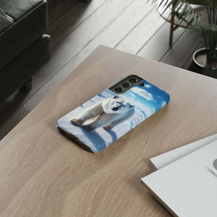 Polar Bear Tough Phone Case - Durable Protector with Arctic Design