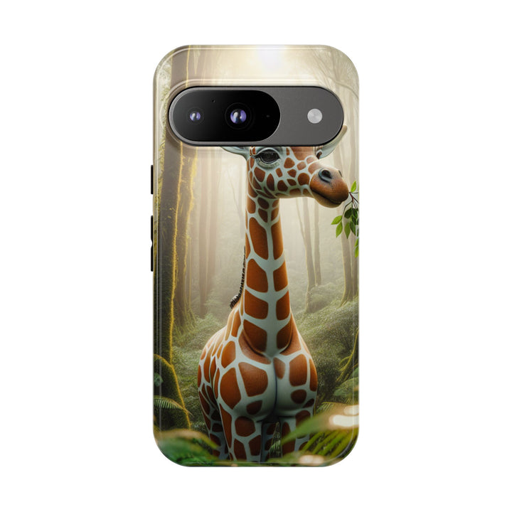 Giraffe Tough Phone Case - Cute Animal Design for Nature Lovers