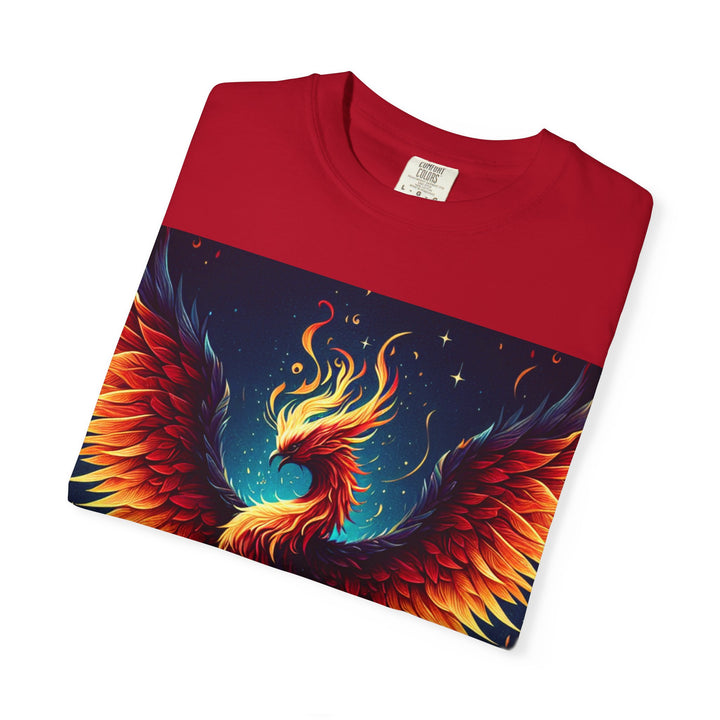 Phoenix Fire Unisex T-Shirt - Artistic Flame Design, Graphic Tee, Trendy Apparel, Gift for Art Lovers, Summer Fashion