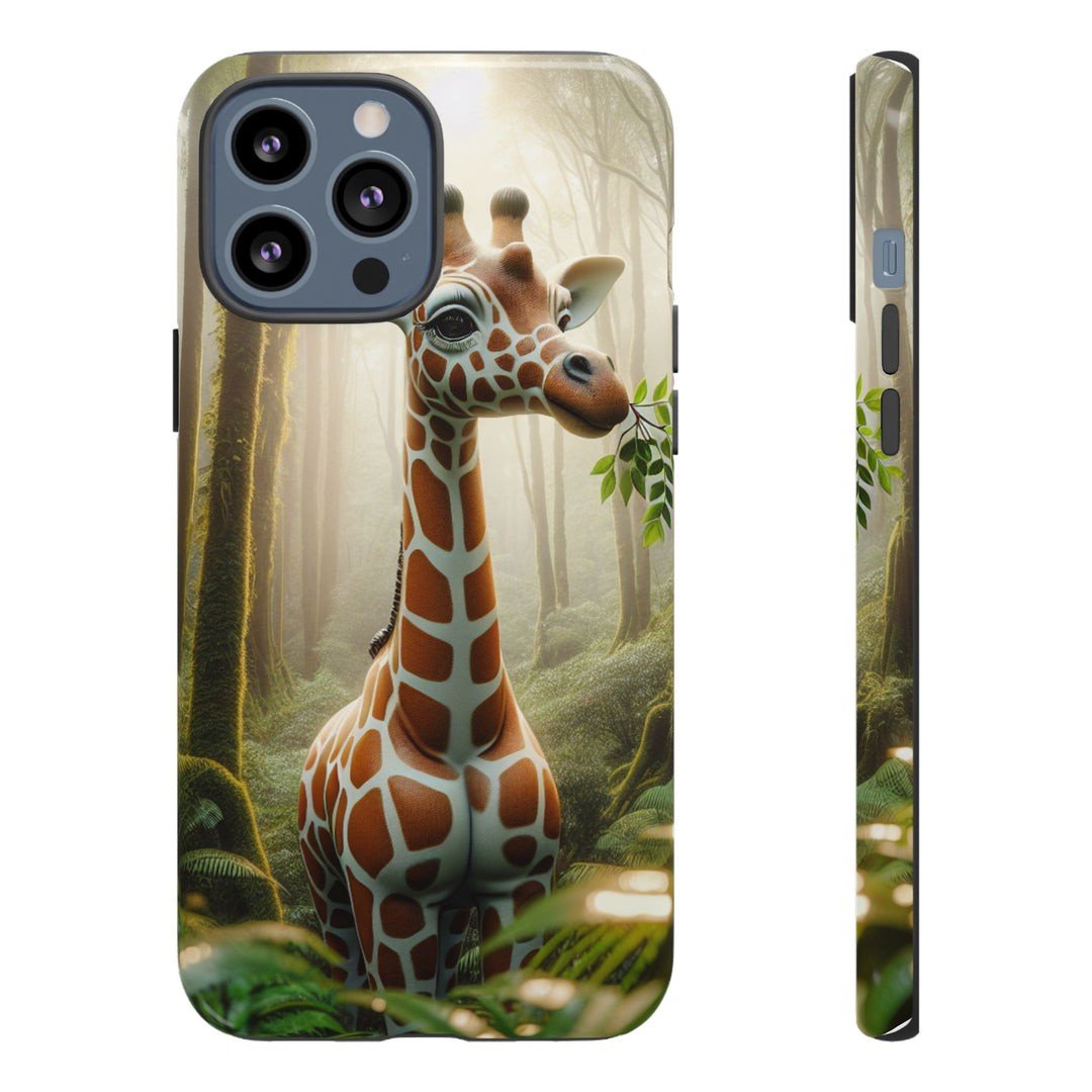 Giraffe Tough Phone Case - Cute Animal Design for Nature Lovers