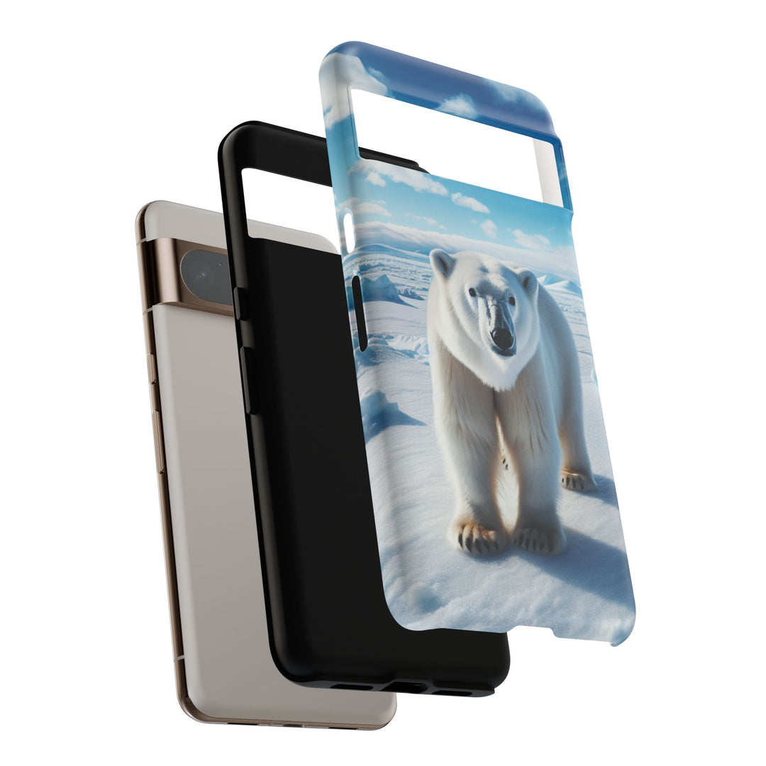 Polar Bear Tough Phone Case - Durable Protector with Arctic Design