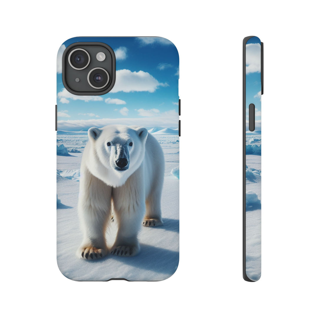 Polar Bear Tough Phone Case - Durable Protector with Arctic Design