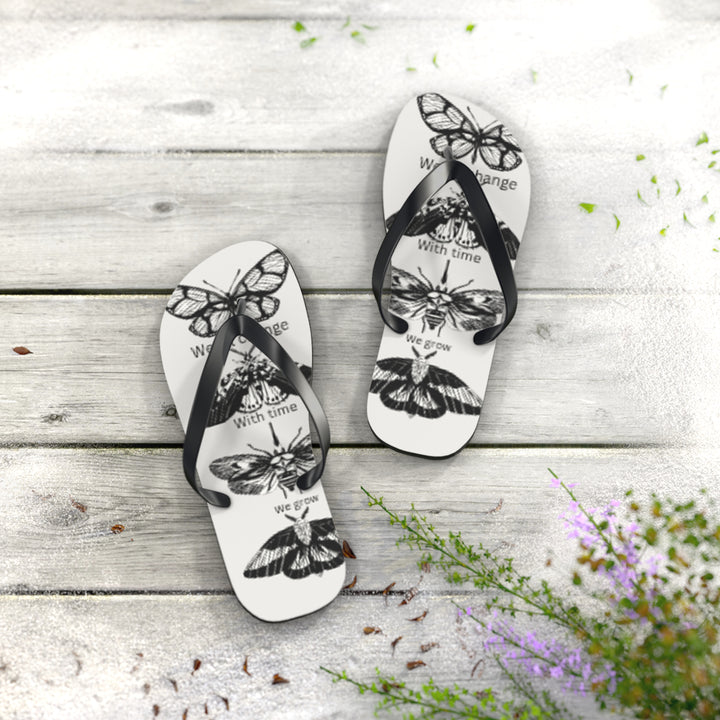 Inspirational Butterfly Flip Flops - Embrace Change and Growth