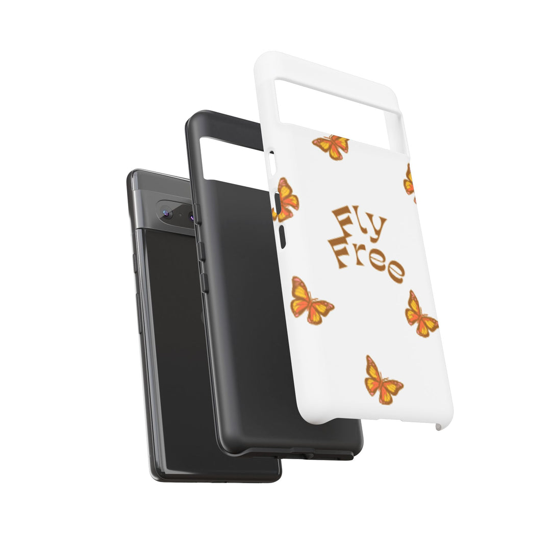 Stylish Phone Case | 'Fly Free' Butterfly Design | Unique Tough Cases