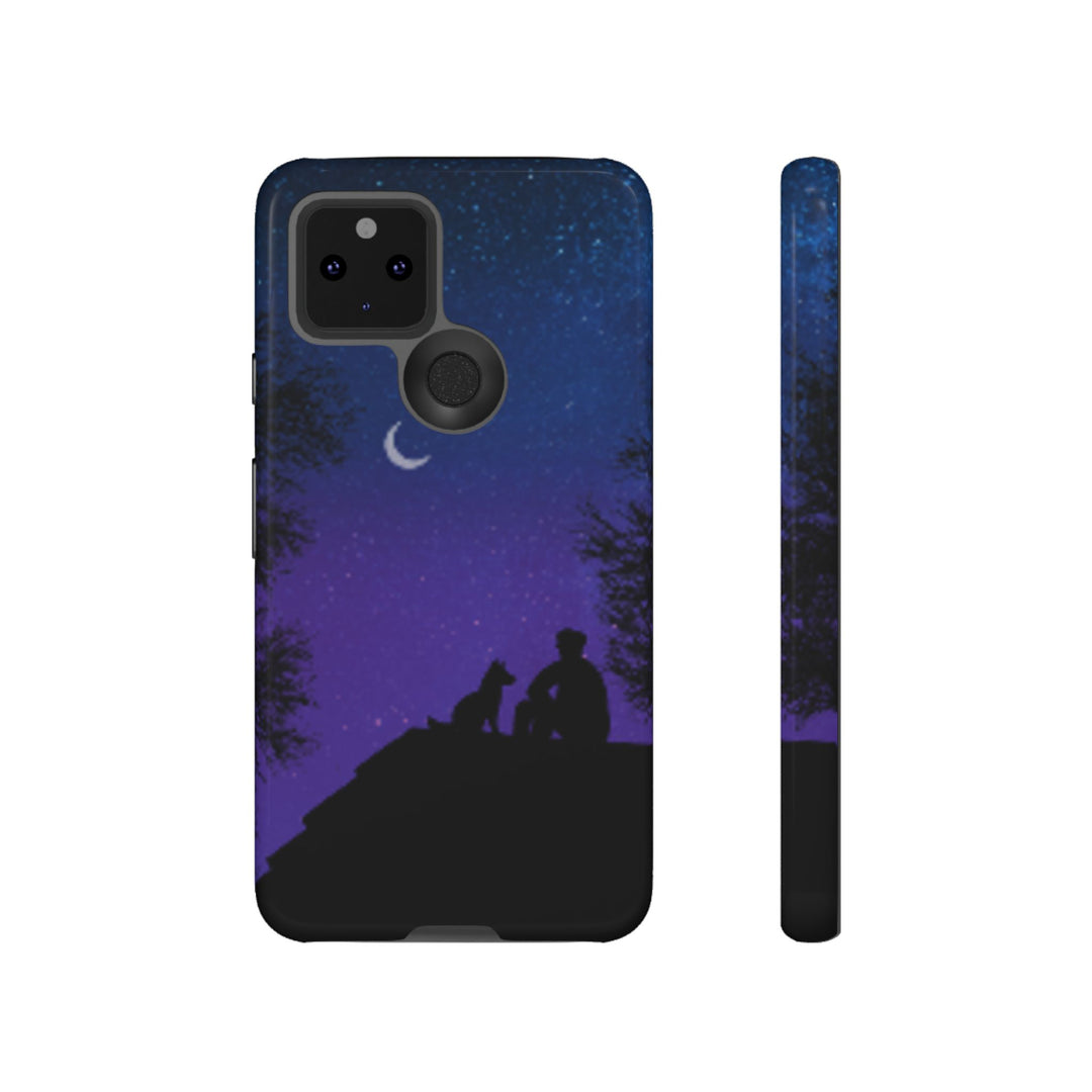 Starry Night Phone Case for Dog Lovers