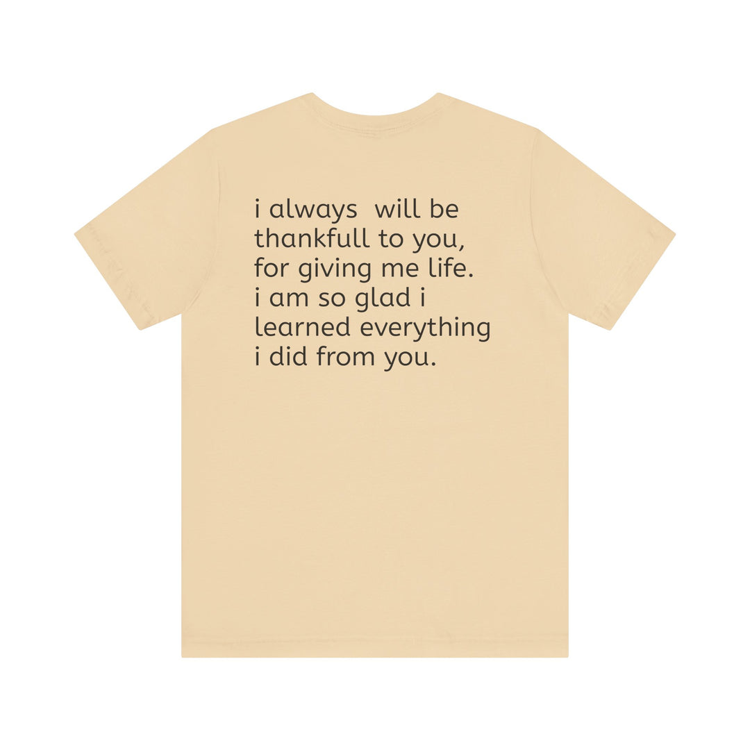 Love You Mom Short Sleeve Tee - Thankful Gift for Mother's Day