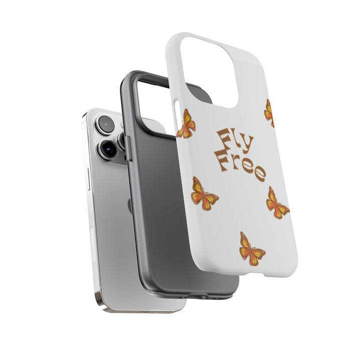 Stylish Phone Case | 'Fly Free' Butterfly Design | Unique Tough Cases