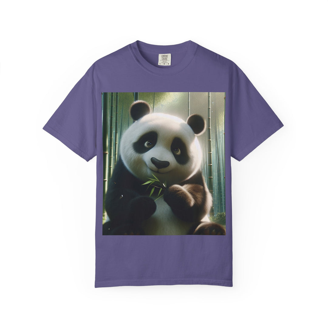 Cute Panda Unisex Garment-Dyed T-Shirt | Casual Animal Lover Tee