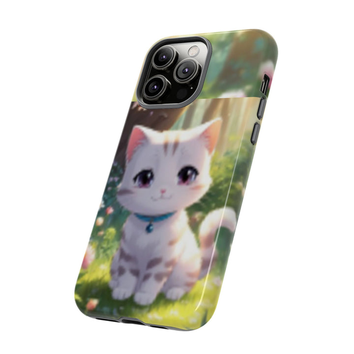 Cute Ai Cat Phone Case - Tough Protection with Floral Design for Cat Lovers