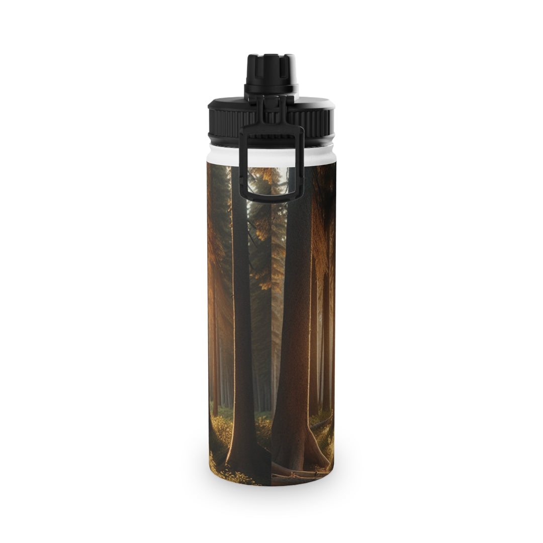 Bear Forest Stainless Steel Water Bottle - Eco-Friendly Sports Lid for Outdoor Adventures