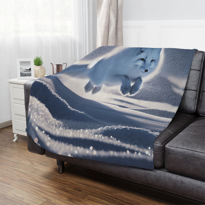 Arctic Fox Minky Blanket - Cozy and Soft Throw for Winter Nights