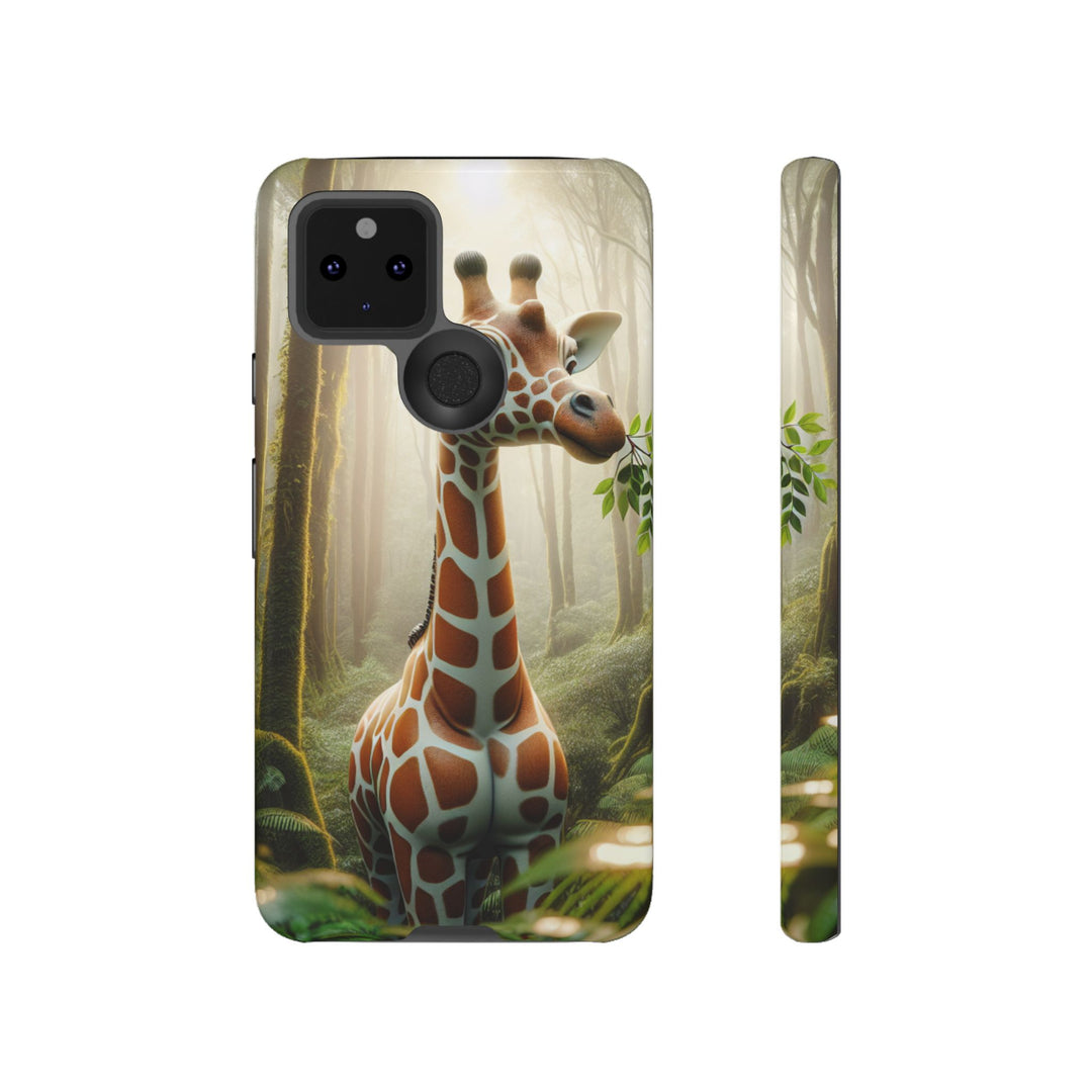 Giraffe Tough Phone Case - Cute Animal Design for Nature Lovers