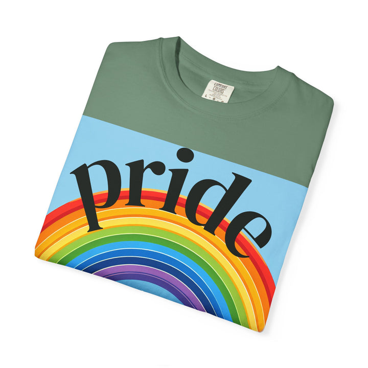 Pride Rainbow T-Shirt | Unisex Garment-Dyed Tee | LGBTQ+ Style, Casual Wear, Gift for Pride Month, Summer Fashion