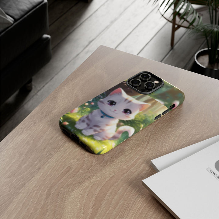 Cute Ai Cat Phone Case - Tough Protection with Floral Design for Cat Lovers