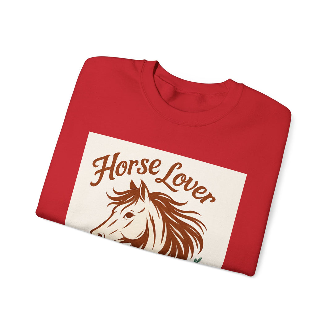 Cozy Horse Lover Sweatshirt, Equine Enthusiast Apparel, Perfect Gift for Equestrians, Casual Comfort, Horseback Riding Fashion