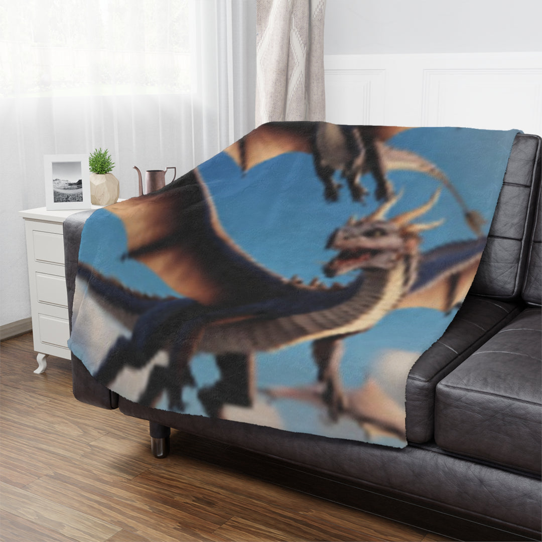 Cozy Dragon Minky Blanket - Perfect for Kids and Fantasy Lovers