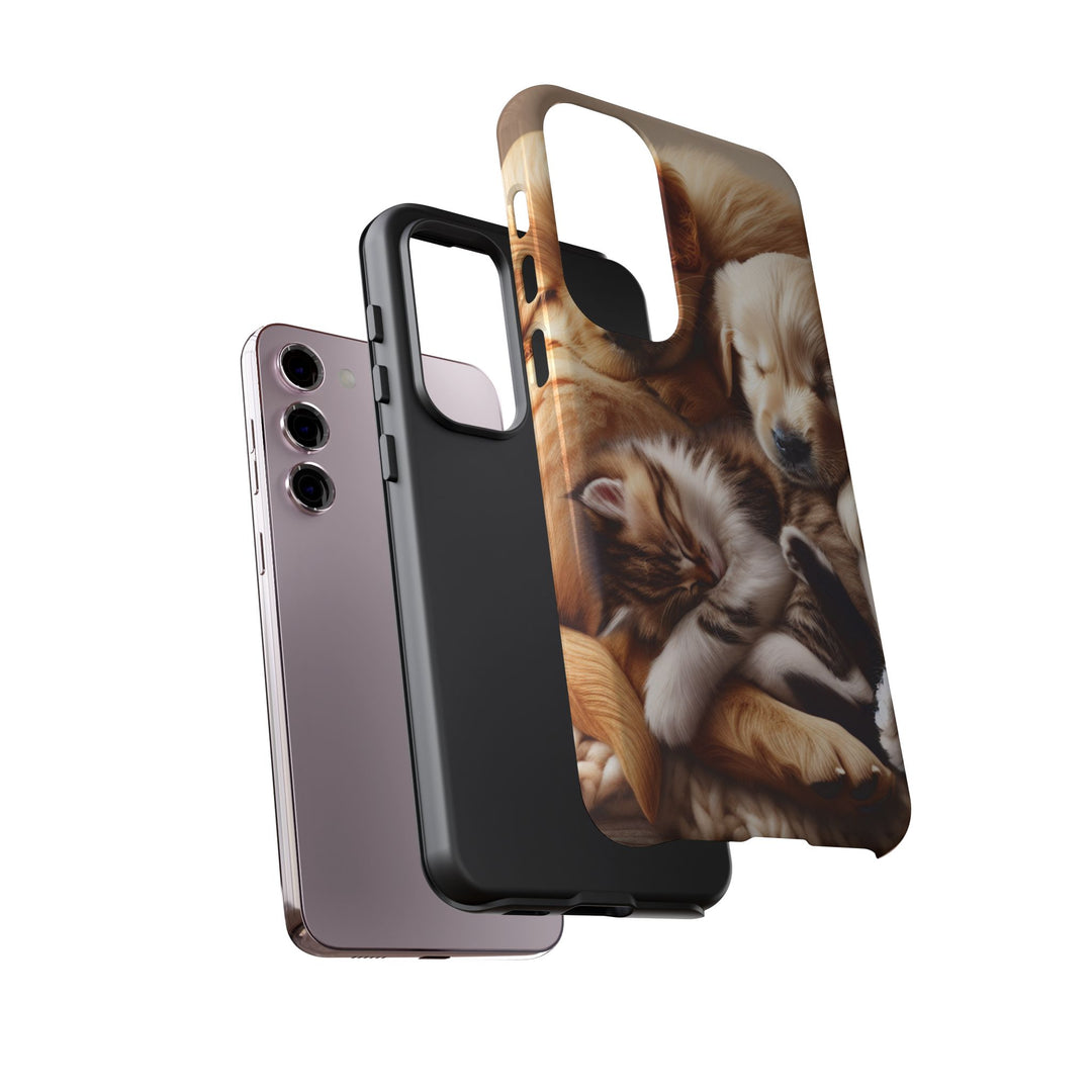 Cute Pets Phone Case - Adorable Dog and Cat Design for Animal Lovers