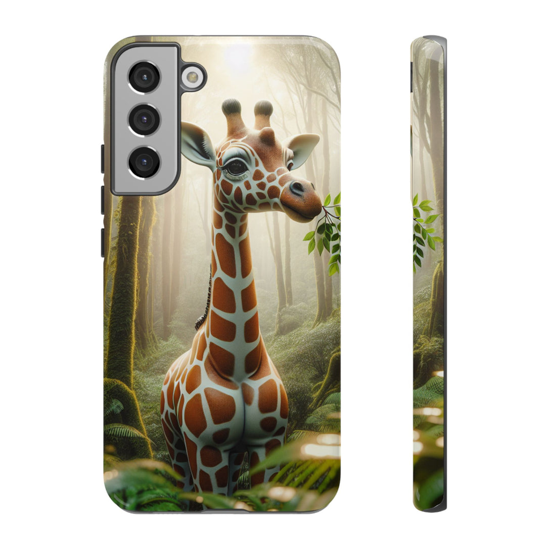 Giraffe Tough Phone Case - Cute Animal Design for Nature Lovers