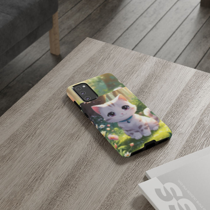 Cute Ai Cat Phone Case - Tough Protection with Floral Design for Cat Lovers