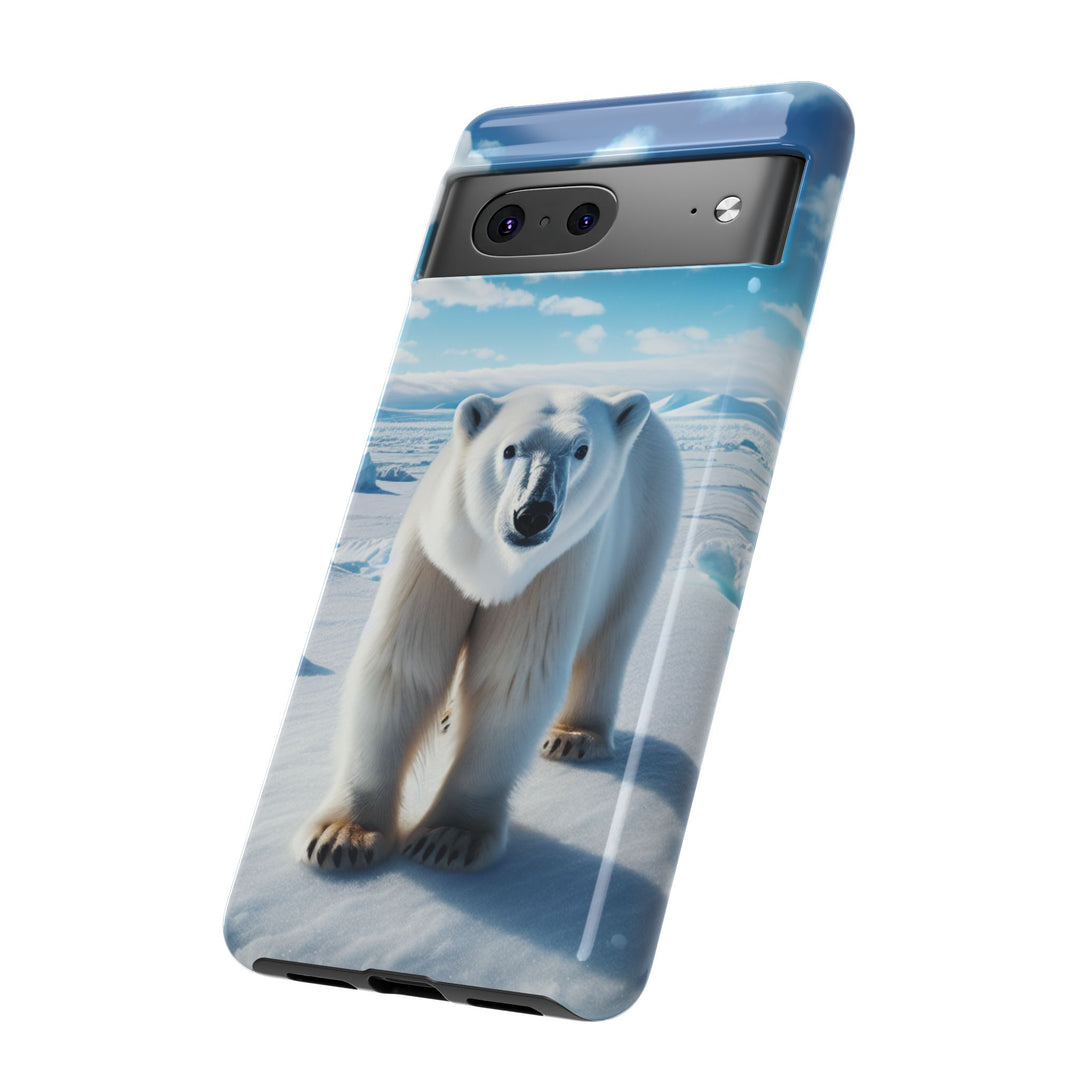 Polar Bear Tough Phone Case - Durable Protector with Arctic Design