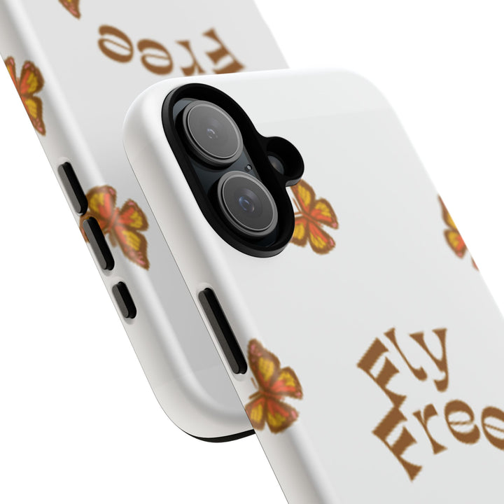 Stylish Phone Case | 'Fly Free' Butterfly Design | Unique Tough Cases