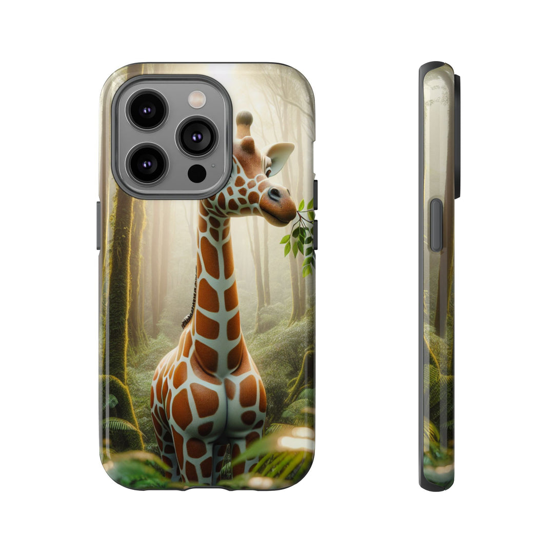 Giraffe Tough Phone Case - Cute Animal Design for Nature Lovers