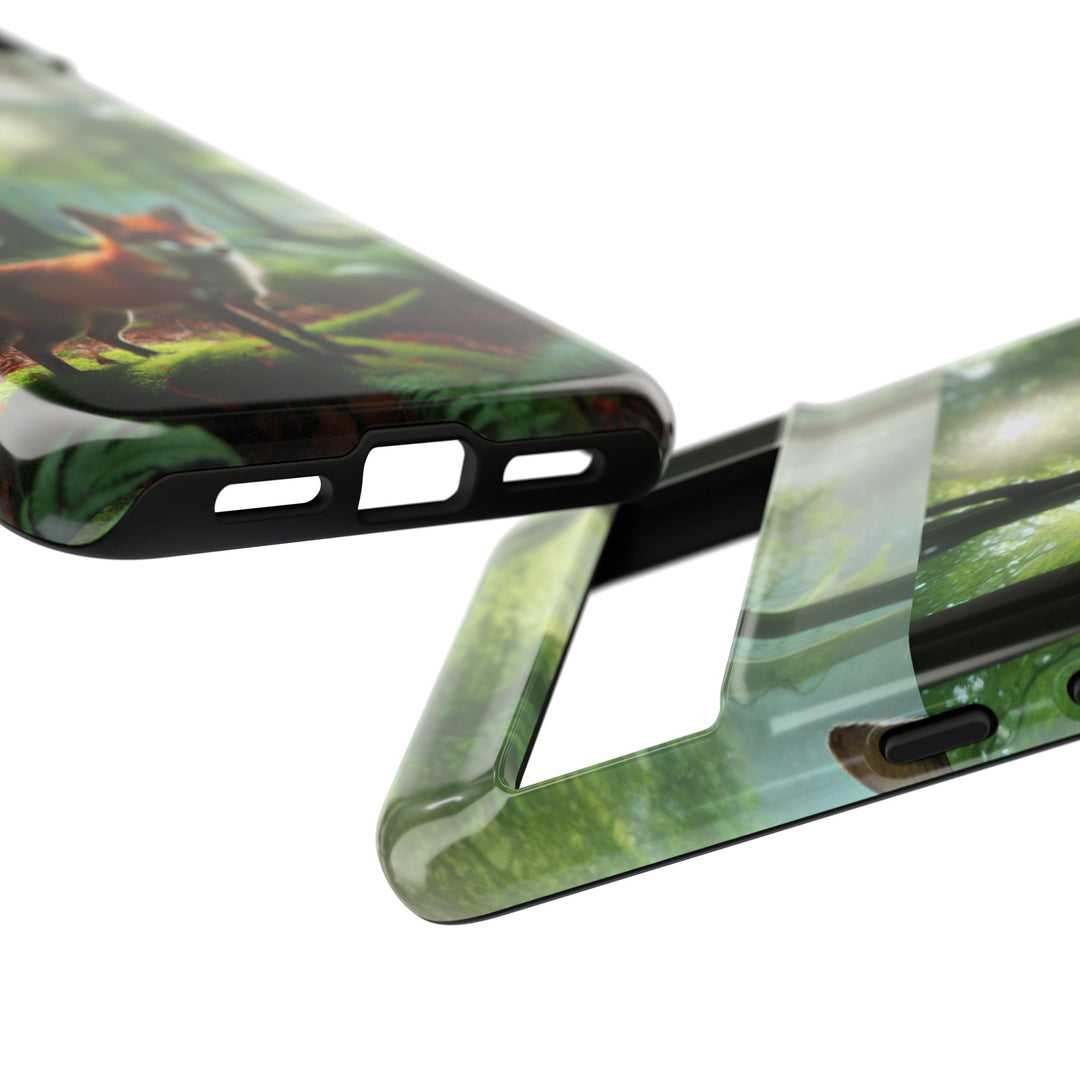 Nature-Inspired Tough Case with Fox Design