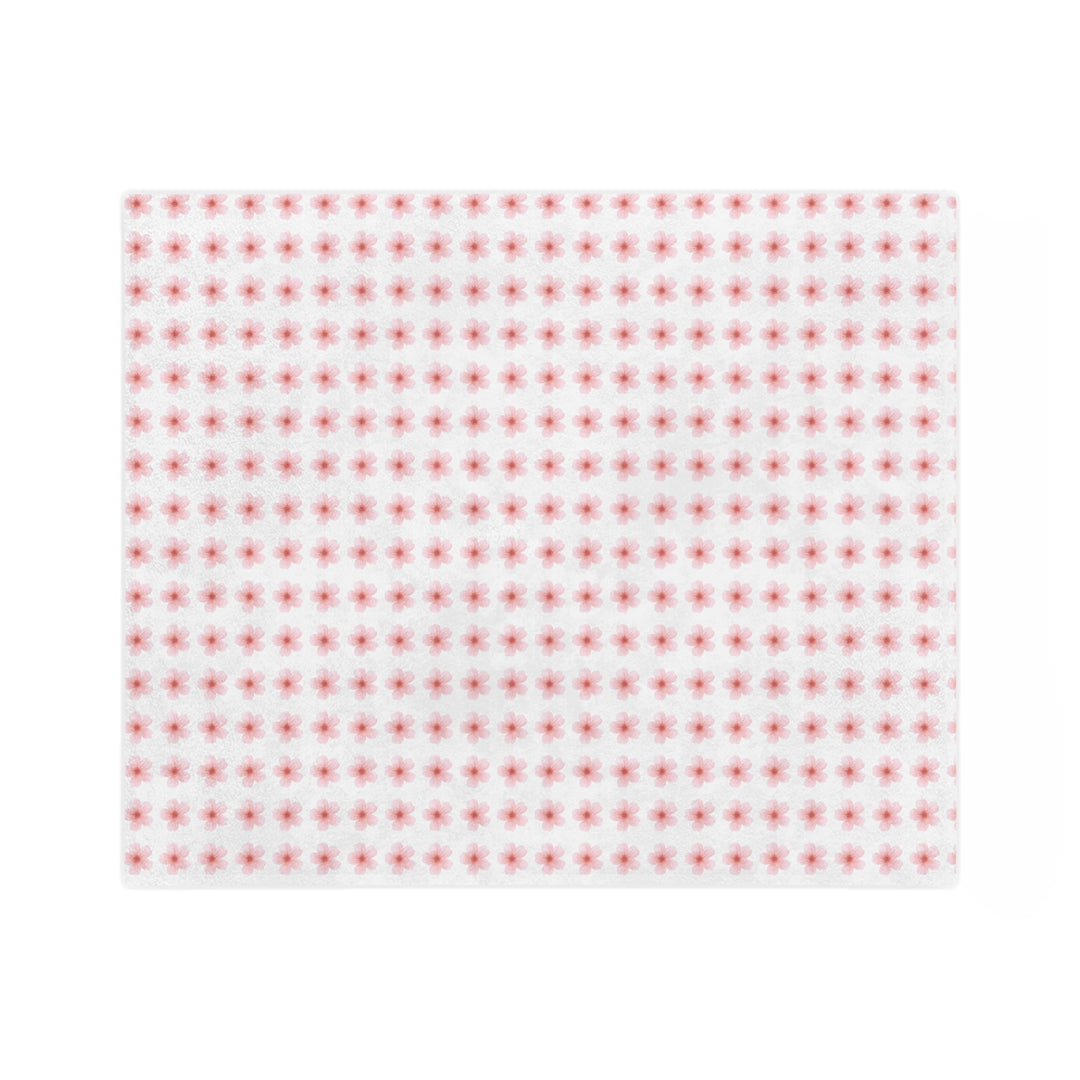 Cozy Velveteen Microfiber Blanket with Floral Design - Perfect for Home Decor and Gift Giving