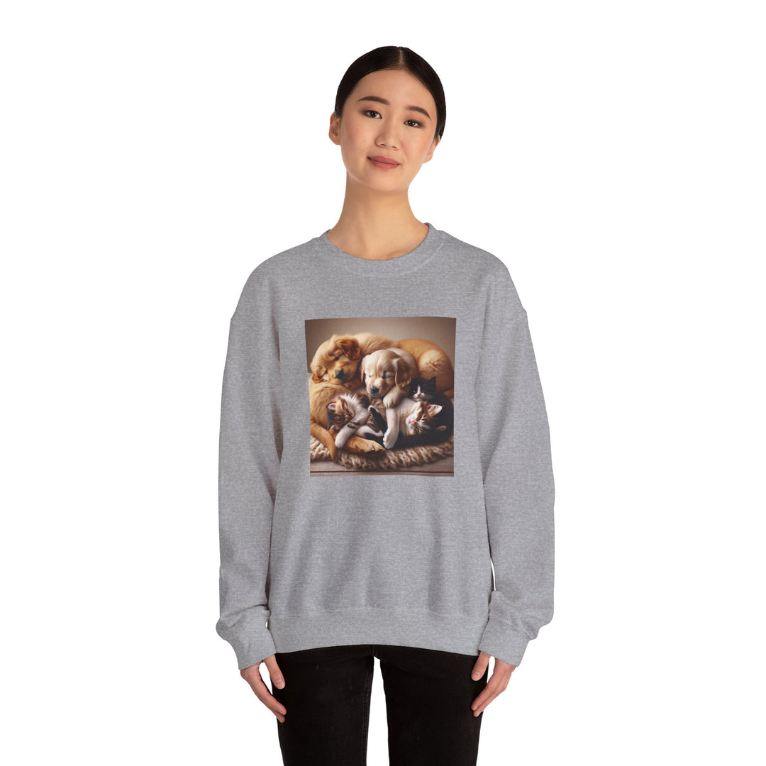 Cozy Pet Lovers' Crewneck Sweatshirt | Cute Dog Design | Gift for Animal Lovers | Comfy Pullover | Birthday or Holiday Gift