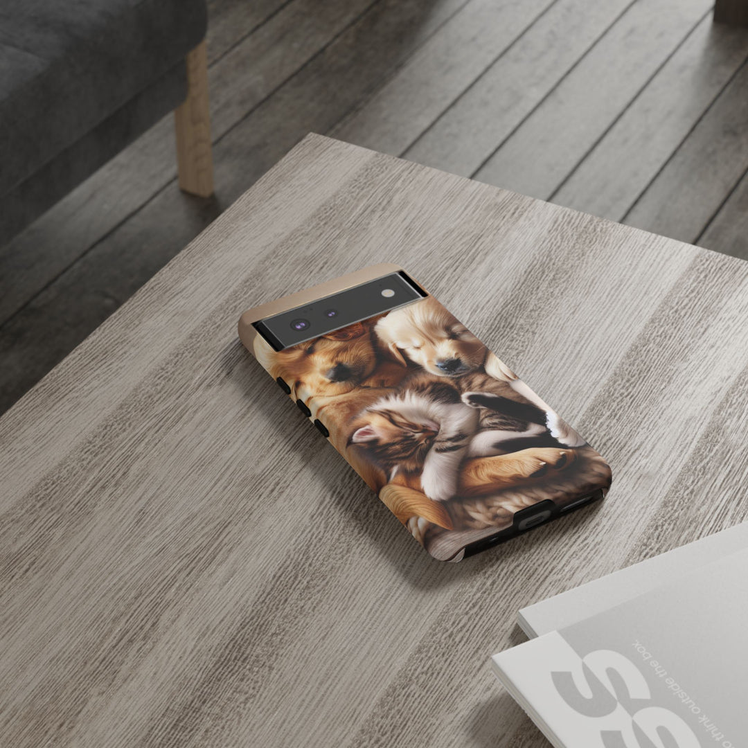 Cute Pets Phone Case - Adorable Dog and Cat Design for Animal Lovers