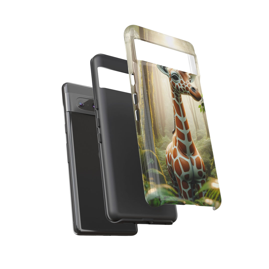 Giraffe Tough Phone Case - Cute Animal Design for Nature Lovers
