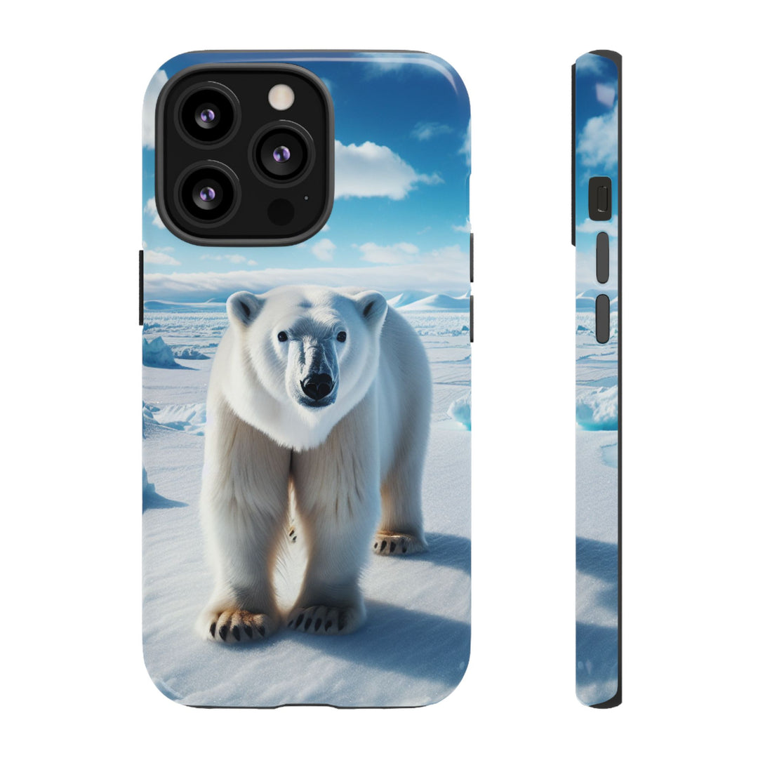 Polar Bear Tough Phone Case - Durable Protector with Arctic Design