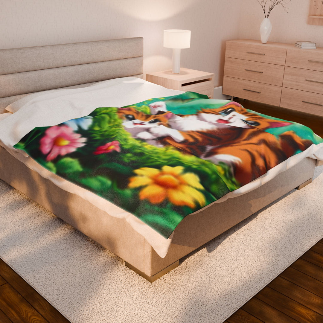 Plush Blanket - AI Cat Design