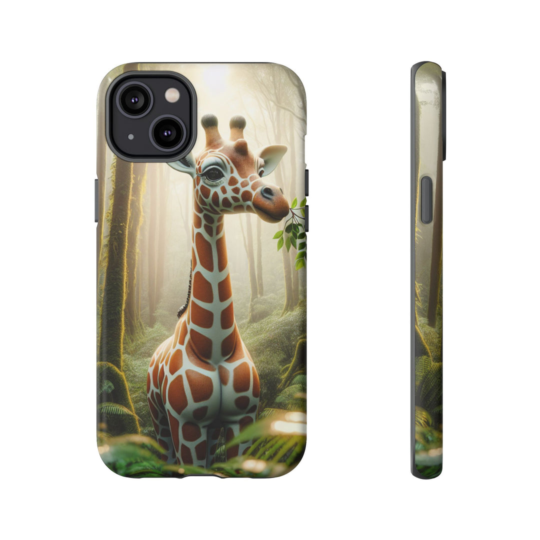 Giraffe Tough Phone Case - Cute Animal Design for Nature Lovers