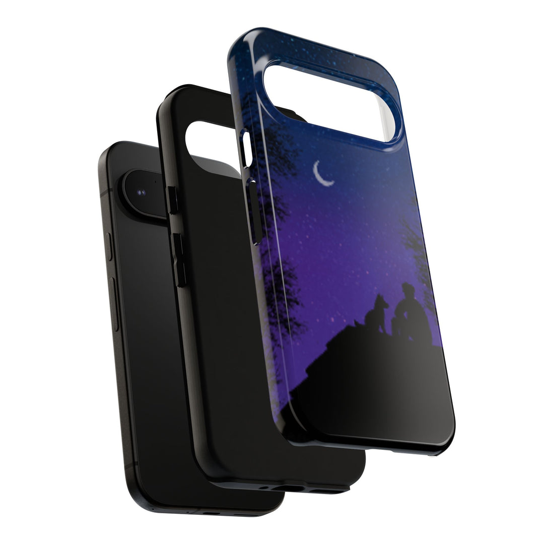 Starry Night Phone Case for Dog Lovers