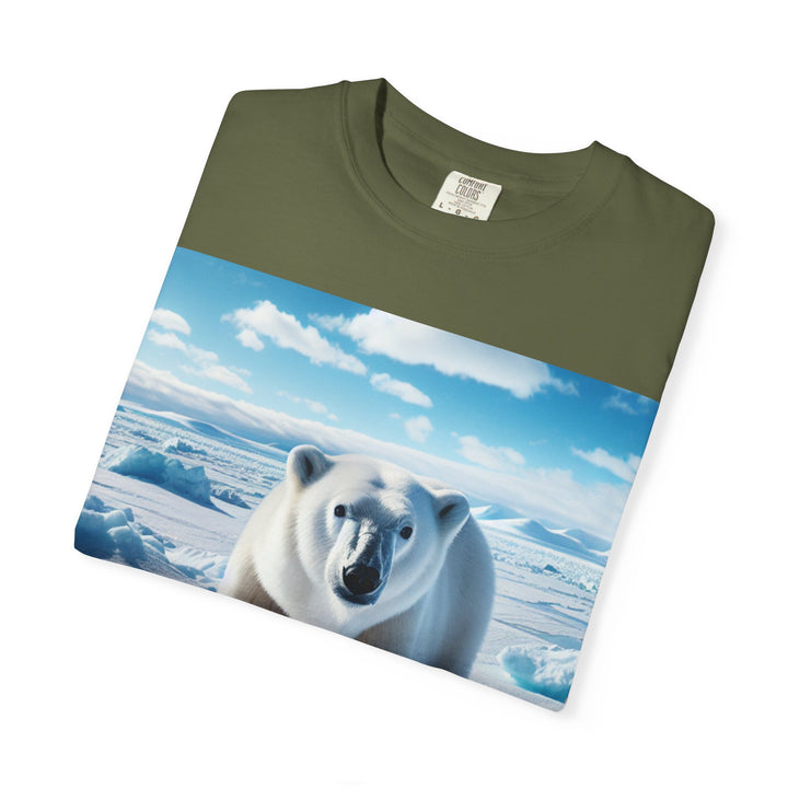 Polar Bear Graphic Unisex Garment-Dyed T-Shirt