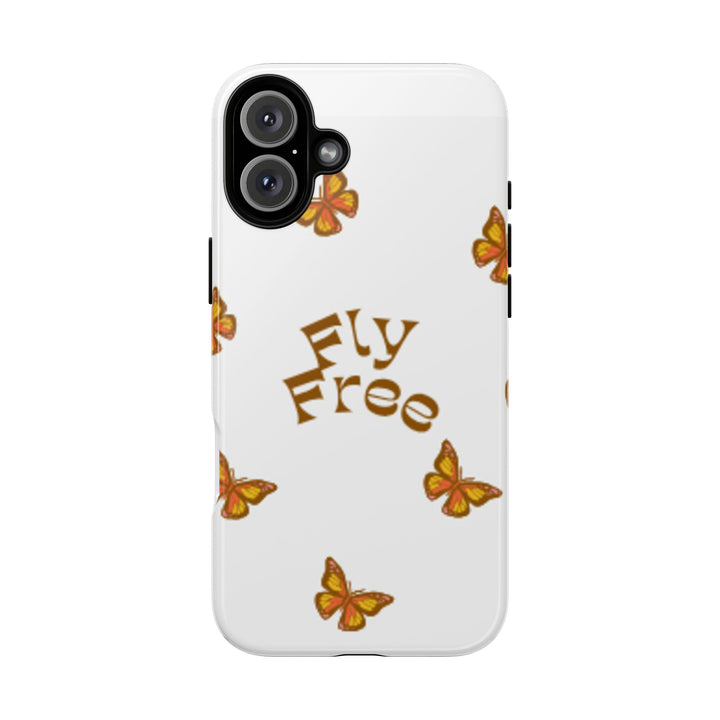 Stylish Phone Case | 'Fly Free' Butterfly Design | Unique Tough Cases
