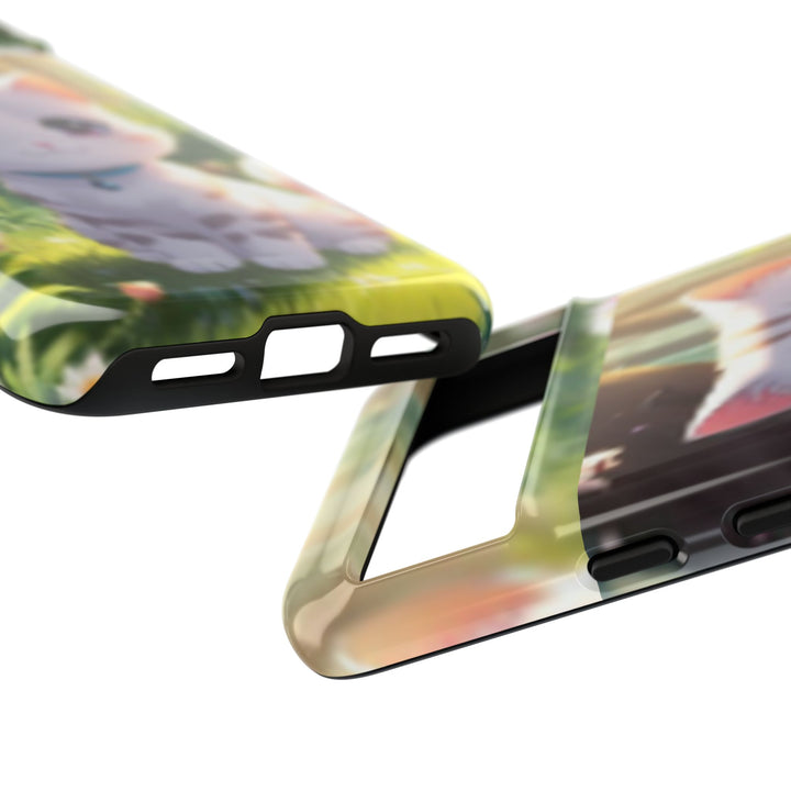 Cute Ai Cat Phone Case - Tough Protection with Floral Design for Cat Lovers