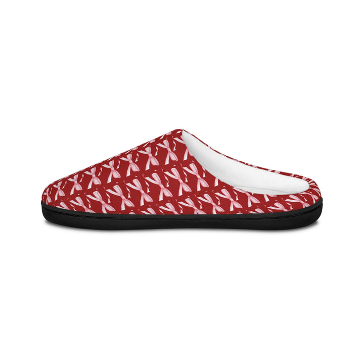 Cozy Women's Indoor Slippers - Red Ballet Design for Relaxation & Comfort