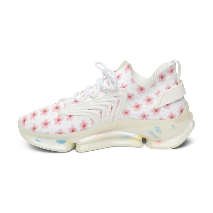 Women's Floral Mesh Sneakers - Lightweight Comfort for Active Lifestyle