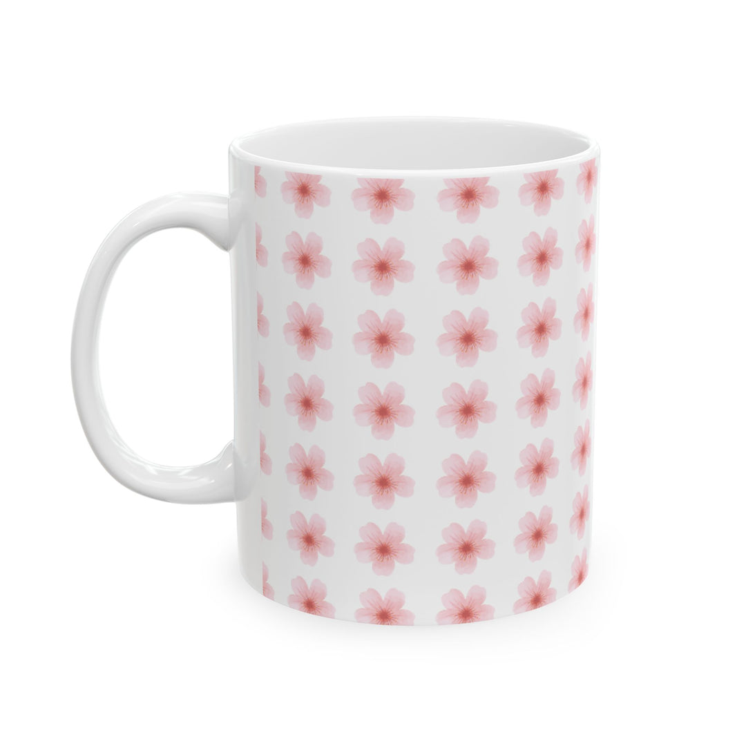 Blossom Print Ceramic Mug | Floral Coffee Cup | 11oz & 15oz