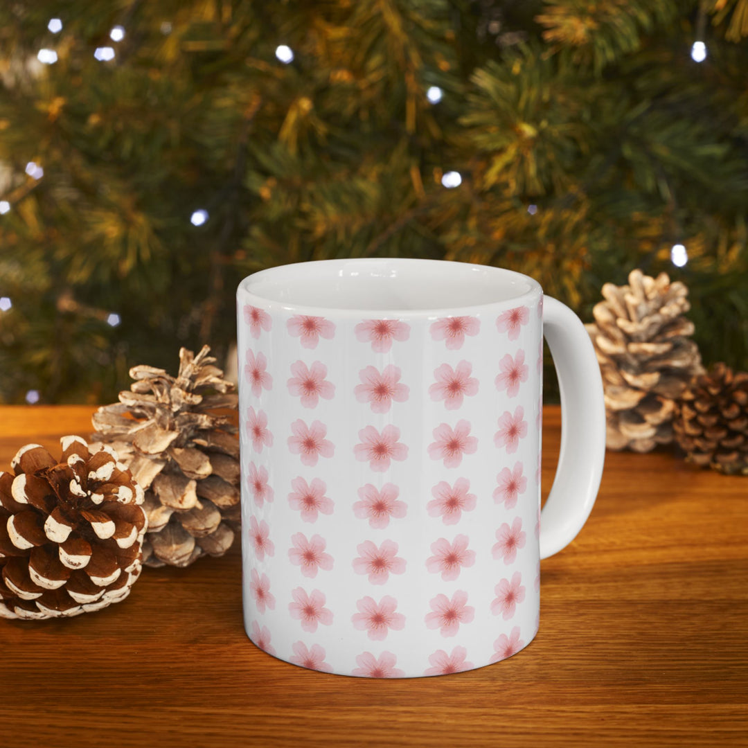 Blossom Print Ceramic Mug | Floral Coffee Cup | 11oz & 15oz