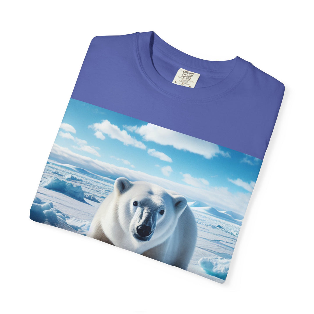 Polar Bear Graphic Unisex Garment-Dyed T-Shirt